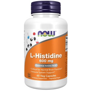 L-Histidine 600 mg by Now Foods  -  60 VegCap - 1 of 3