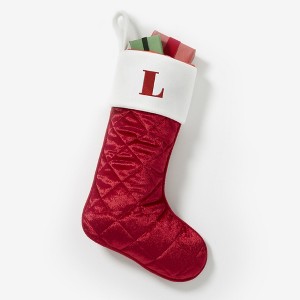 Quilt Christmas Embroidered Stocking - 1 of 1