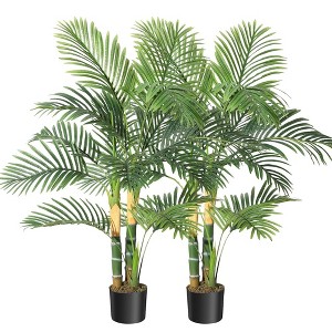 Golden Cane Palm Artificial Tree - 1 of 4