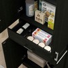 Resenkos 71" Kitchen Cabinet with Drawer and Adjustable Shelf, Freestanding Tall Kitchen Pantry, Distressed Black - 2 of 4