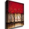 18" x 24" Serenade in Red by Rio - Trademark Fine Art: Mid-Century Modern Canvas, Vertical Botanical Digital Art - 3 of 4