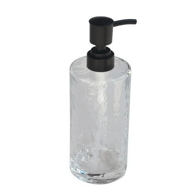 LunaLulinlk Hammered Glass Soap Pump Soap Dispensers