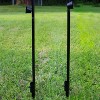Sunnydaze Outdoor Adjustable Height Glass and Metal Swirl Patio and Lawn Torch Set - 3 of 4