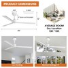 Parrot Uncle 50" White Modern Ceiling Fan with Remote - 4 of 4
