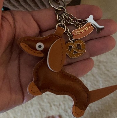 Girls' Dachshund Puppy Bag Charm - art class™ Brown : Target