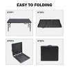 GlasFlength Folding Tables Adventure Ready Folding Table Rugged Design for Outdoor Events and Compact Living, Black, 49.21"*24"*29" - 4 of 4