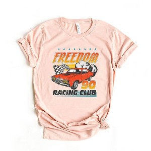 Simply Sage Market Women's Freedom Racing Club Short Sleeve Graphic Tee - 1 of 3