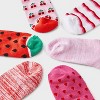 Girls' 6pk 'Watermelon' Super Soft Socks - Cat & Jack™ Red - 3 of 3