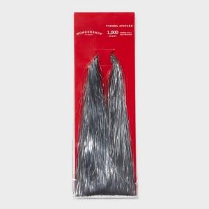 1000ct Christmas Tinsel Icicle Silver - Wondershop™ - 1 of 3