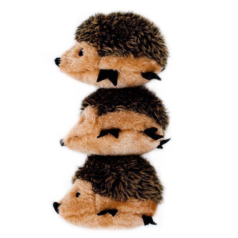 ZippyPaws Miniz Hedgehogs Dog Toy - 3pk, 4 of 7