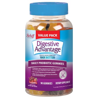 Schiff, Digestive Advantage®, Daily Probiotics Gummies, Natural Superfruit, 90 Gummies