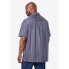 KingSize Men's Big & Tall Striped Short-Sleeve Sport Shirt - 3 of 4