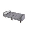 Multifunctional Futon Sofa Bed, With Wooden Legs, 2 Pillows, Convertible Upholstered Guest Sleeper, Adjustable Couch Sleeper - image 3 of 4