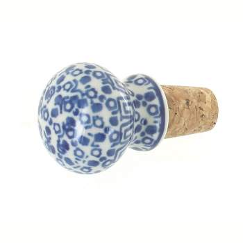 Blue Rose Polish Pottery 830 Ceramika Artystyczna Wine Cork