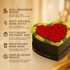 Moss Heart Petite 30 Preserved Roses with Moss – Eternal Flowers in Heart Gift Box, Romantic Décor Gift, Red - 4 of 4