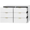 Sapphtopaz Modern Simply Dresser with Drawers Durable Closet Organizers and Storage with Golden Handles Versatile Dresser for Bedroom,Entryway - 3 of 4