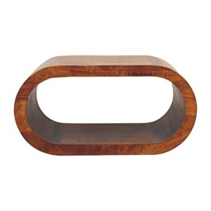 . Wood Amaya Coffee Table - Chestnut Finish As Shown， - 1 of 3