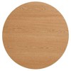 CENGHU Wood Round Dining Table for 4, Modern Farmhouse Kitchen Table, End Table with Wood Strip Base for Kitchen, Living Room, Dining Room - 3 of 4