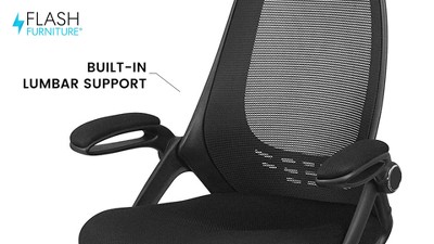 High Back Black Mesh Executive Swivel Office Chair with Adjustable Arms