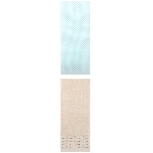 REGALWOVEN Cotton Soft Absorbent Hand Towel for Bathroom Kitchen Hotel Spa 14" x 30"/13" x 30" 2 Pcs - 1 of 4