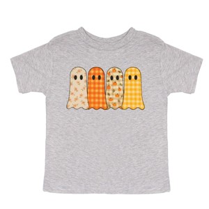 Four Ghosts Checkered Quilted Printed - Youth Short Sleeve Graphic T-Shirt and Toddler Short Sleeve Graphic T-Shirt - 1 of 3