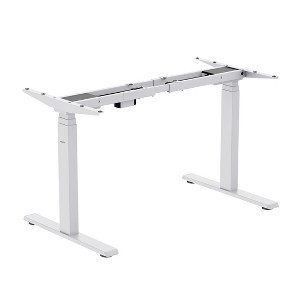 Mount-It! Electric Standing Desk Frame with Dual Motors and Digital Screen Control Panel, White - 1 of 4