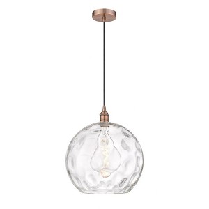 Athens Water Glass - 1 Light Pendant In Industrial Style-15.88 Inches Tall and 13 Inches Wide - 1 of 1