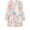 Women's Plus Size Emmie Print Dress - ivory print | CITY CHIC - 3 of 4