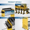 Wall-Mount Modular Tool Organizer 8-Outlet Charging Station - Holds 6 Drills & Batteries - 4 of 4