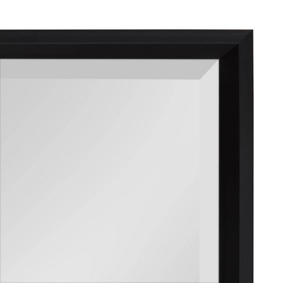 Calter Black Rectangular Framed Wall Mirror