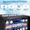 24 Inch Beverage Refrigerator, 5.1 Cu.ft Beverage Cooler Under Counter, 166 Cans Drink Fridge for Drinks, Soda, Beer or Wine - 3 of 4