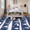 Runner Rug, Washable Low Pile Christmas Carpet, Soft Non Slip Indoor Mat for Kitchen, Entryway or Living Room - 4 of 4