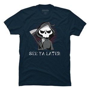 Men's Design By Humans See Ya Later Halloween T Shirt By thebeardstudio T-Shirt - 1 of 4