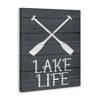 Stupell Industries Nautical Blue Lake Life Phrase Canvas Art - 2 of 4