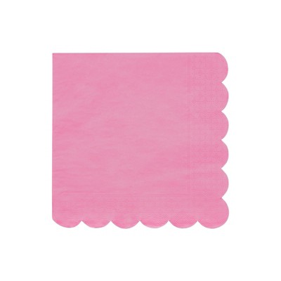 Meri Meri Deep Pink Large Napkins