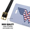 Wonder Woman Usa American Flag Logo Luggage ID Tags Set of 2 - 2 of 4