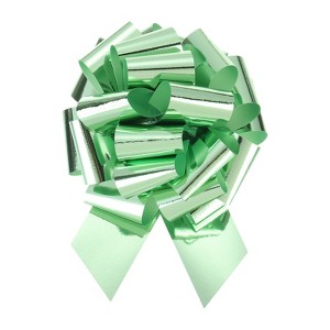 Unique Bargains Metallic Large Pull Bow Gift Wrapping Ribbon for Wedding 10 Pcs - 1 of 4