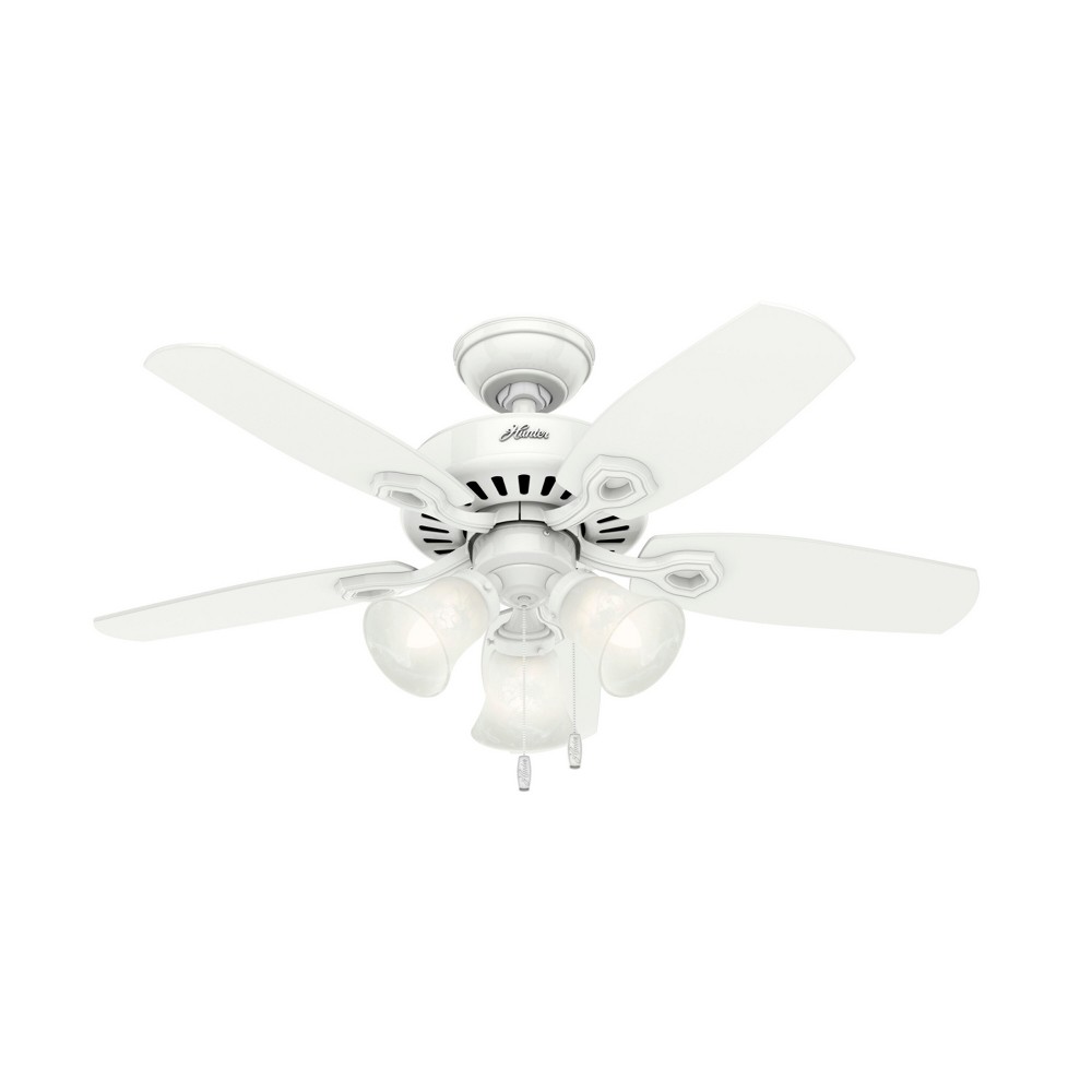 Photos - Fan Hunter 42" Builder Ceiling   White -   (Includes LED Light Bulb)