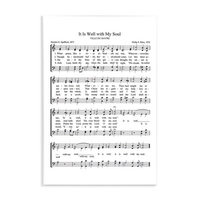 Stupell Industries Well With My Soul Sheet Music, 13" x 19"