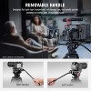Boersma 74" Video Tripod with Fluid Head, QR Plate , Aluminum Heavy Duty Camera Tripod Professional for DSLR Cameras Camcorders, Max Load 17.6lb/8kg - 2 of 4