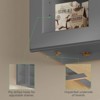 LOVMOR 24"W*12"D*30"H Plywood Kitchen Wall Cabinet without Glass in Shaker Grey - 4 of 4