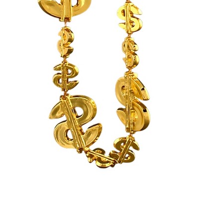 Magic Matt’s Brilliant Blinkys Dollar Sign Bling Necklace Pack of 12