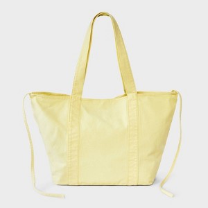 Washed Canvas Tote Handbag - JoyLab™ - 1 of 4