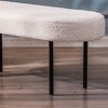 Nordlys Metal and Velvet Bench Modern Design Style Upholstery Entry - 2 of 4