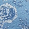 Collections Etc Porcelain Floral Paisley Border Quilted Bedspread - 3 of 3