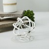 VIP Metal 4 in. White Sphere - 2 of 4