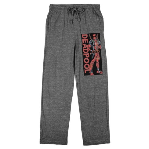 Deadpool Thumbs Up Men's Heather Gray Sleep Pants - image 1 of 4