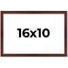 PosterPalooza | Classic Modern Brown Picture Frame - UV Acrylic, Backing Board, Hanging Hardware Included - 2 of 4