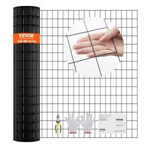VEVOR Hardware Cloth,48'' x 50'Galvanized Wire Mesh Roll,16 Gauge Chicken Wire Fence Roll,Vinyl Coating Metal Wire Mesh for Chicken Coop Barrier - 1 of 4