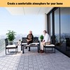 20 PCS Interlocking Deck Tiles Checker Pattern, 12" x 12" Square Light Gray Acacia Hardwood Outdoor Flooring - 4 of 4